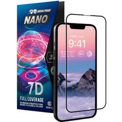 Crong 7D Nano Flexible Glass Υβριδικό Γυαλί Οθόνης Black (iPhone 14 Pro)