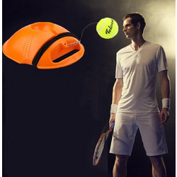 Tennis Trainer Set Rebound Baseboard Self-study Practice Training Tool Equipment Sport Exercise with Ball for Beginner, Random Color Delivery (OEM)
