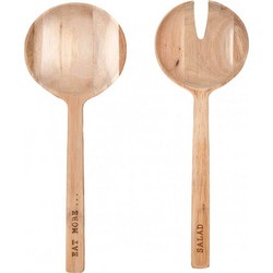 Κουτάλες Eat More Salad (Σετ 2Τμχ) LBTRD0014228 27cm Natural Raeder Ξύλο