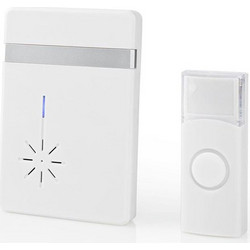 NEDIS DOORB212WT Wireless Doorbell Set Battery Powered 36 Melodies