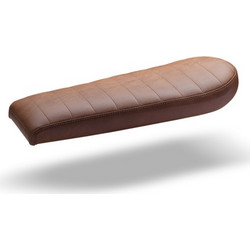 C-Racer Universal Scrambsadle Scrambler Seat ABS Plastic Material, 40 mm Seat Foam Thickness (C Racer - CRR-0049-075 Dark Brown Rhombus Stitching Type Brown Thread Color)