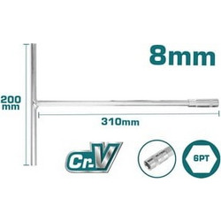 TOTAL THTSW0806 Επαγγελματικό ταφ ίσιο 8mm