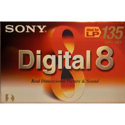 ΚΑΣΕΤΑ ΒΙΝΤΕΟΚΑΜΕΡΑΣ SONY DIGITAL 8 ΔΙΑΡΚΕΙΑΣ 90SP Η 135LP ΛΕΠΤΩΝ