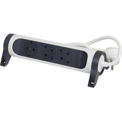 Legrand SurgeArrest 3 Outlets 3m Cable White/Grey Rotating
