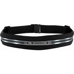 Wantalis Neoprene Τσαντάκι Μέσης για Τρέξιμο Μαύρo CX2BK
