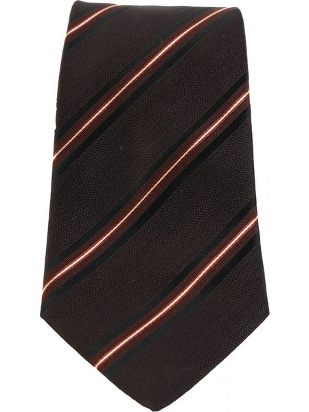 BOSS ΓΡΑΒΑΤΑ 9CM ΡΙΓΕ ΚΑΦΕ