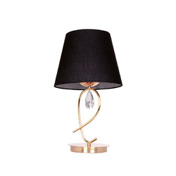 Aca TNK81490CG1T Πορτατίφ Ε27 Μαύρο Χρυσό Φ28xΥ49cm
