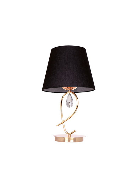 Aca TNK81490CG1T Πορτατίφ Ε27 Μαύρο Χρυσό Φ28xΥ49cm