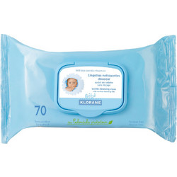 Klorane Bebe Lingettes Nettoyantes Douceur Μωρομάντηλα Χωρίς Parabens με Kαλέντουλα 70τμχ
