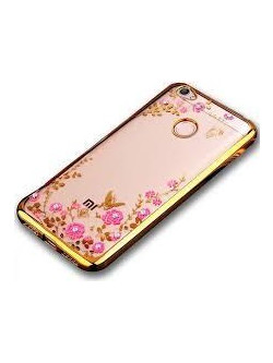 Forcell Strass TPU Case Diamond Garden - Θήκη σιλικόνης με Στρας Gold (Xiaomi Redmi Note 5A)