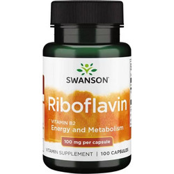 Swanson Riboflavin Vitamin B2 100mg 100 Κάψουλες