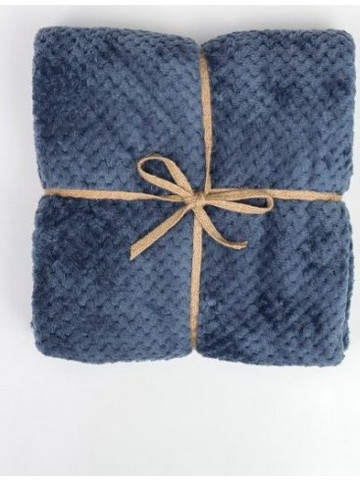 Κουβέρτα Fleece Υπέρδιπλη Prisma Μπλέ 220x240 Borea - Borea