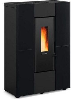 La Nordica Marilena Plus Black Σόμπα Pellet Αεραγωγών Αερόθερμη 8kW