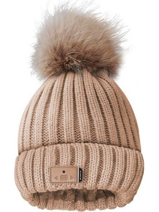 SBS CASE ME WINTER FUR HAT WITH BLUETOOTH pink
