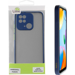 Lime Θηκη Xiaomi Redmi 10C/Redmi 10 Power 6.71'' Hardshell Fusion Full Camera Protection Blue With Yellow KEYS