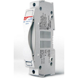 Αποζεύκτης ράγας με ένδειξη 1X32A 1500VDC τύπου 485701 για κυλινδρικές ασφάλειες 10Χ85mm & 14Χ85mm φωτοβολταϊκών - 055-110148500