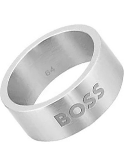 Hugo Boss Ανδρικό Δαχτυλίδι από Ατσάλι Ασημί 1580457M