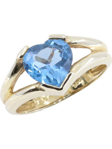 Δαχτυλίδι 14 Κ με zircon καρδιά, 2028