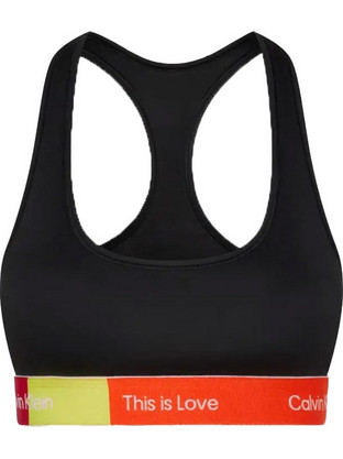 Calvin Klein Unlined Bralette Αθλητικό Μπουστάκι με Χαμηλή Στήριξη Μαύρο Support000QF7253E-UB1