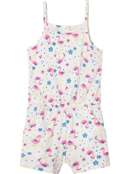 NAME IT NMFVIGGA STRAP SUIT F1 WHITE ALYSSUM/FLOWER 13215111