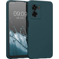 KWmobile Soft Slim Flexible Rubber Cover with Camera Protector - Θήκη Σιλικόνης Realme Narzo 50 5G με Πλαίσιο Κάμερας - Teal Petrol Matte (59618.57)