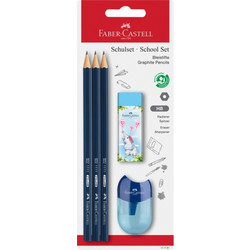 Σετ μολύβια-γόμα-ξύστρα FABER CASTELL 111181