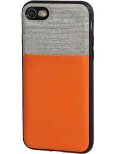 Lampa Duo Pocket Silver Line Θήκη Grey / Orange (iPhone 8 / 7)