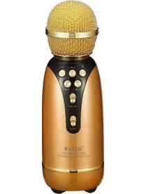 Weisre WS-899 Ασύρματο Μικρόφωνο Καραόκε Χρυσό