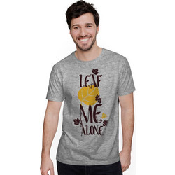 Leaf Me Alone (Κοντομάνικο Ανδρικό / Unisex) - Grey melange