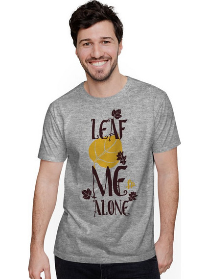 Leaf Me Alone (Κοντομάνικο Ανδρικό / Unisex) - Grey melange
