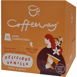 Coffeeway Κάψουλες Espresso Delicious Vanilla Συμβατές με Μηχανή Nespresso 10τμχ