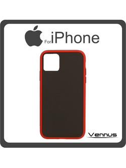 Vennus Θήκη Πλάτης - Back Cover, Silicone Σιλικόνη TPU Red Κόκκινο For iPhone 12 mini