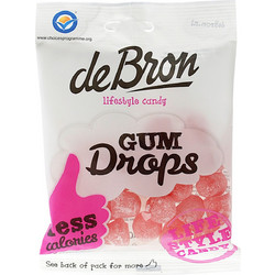 Ζελεδάκια βατόμουρο deBron Gum Drops χωρίς ζάχαρη 100 γρ
