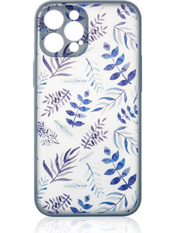 Hurtel Design Back Cover Flower Dark Blue (iPhone 12 Pro Max)