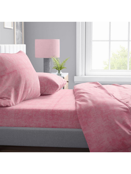 Dimcol Σεντόνι Μονό Βαμβακερό 160x240 Shadow 17 Pink
