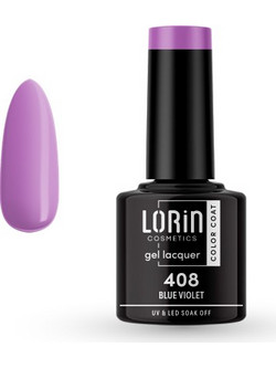 Lorin Gel Lacquer 408 Blue Violet Ημιμόνιμο Βερνίκι Νυχιών 8ml