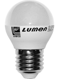 Λάμπα led G45 σφαιρική O45mm E27 3W 230V 3000k θερμό λευκό φως 250lm με ματ κάλυμμα Economy - 13-2712300