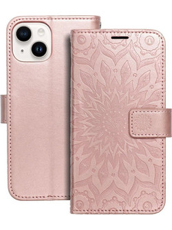 Forcell Mezzo Book Δερματίνης Mandala Rose Gold (iPhone 14)