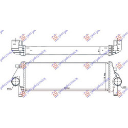 Ψυγειο Intercooler 3.0 Crdi Πετρελαιο (650x220x64) Jeep Grand Cherokee 14-17 - 177106200