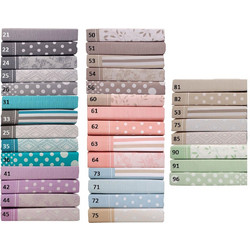 Anna Riska Σεντόνι Μονό Βαμβακερό με Λάστιχο 100x200+25 Mix & Match 75