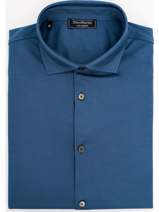 Nino Marini Πουκάμισο της σειράς Basic - 82900 248 Curious Blue