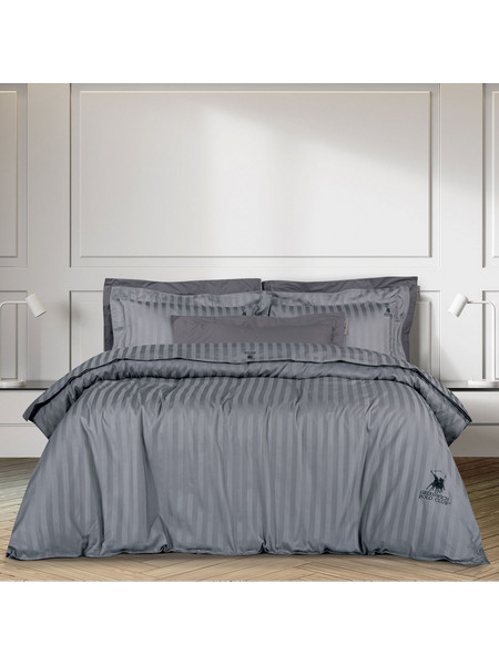 Greenwich Polo Club Σετ Σεντόνια King Size Βαμβακοσατέν 270x280 2152 Ανθρακί