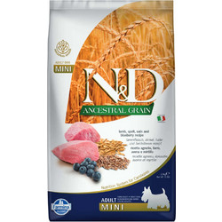 Farmina N&D Ancestral Grain Mini Adult with Lamb, Spelt, Oats & Blueberry 2.5kg