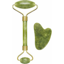 Beper Σετ Jade Roller με Πέτρα Νεφρίτη & Gua Sha