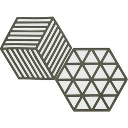 Βάση κατσαρόλας Γκρι 16x13.5cm σετ 2τμχ