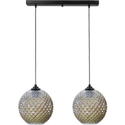 Heronia Lighting Κρεμαστό Φωτιστικό Οροφής Ράγα Δίφωτο E27 02-0369