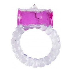 EasyToys Vibrating Cock Ring Clear Purple