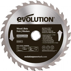 EVOLUTION ΔΙΣΚΟΣ ΚΟΠΗΣ ΞΥΛΟΥ 185MM GW185TCT-24