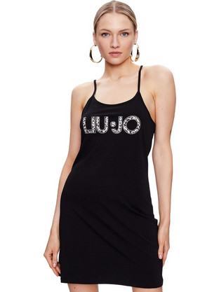 Liu Jo Mini Καλοκαιρινό Καθημερινό Φόρεμα Μαύρο VA3047JS003-Q9300