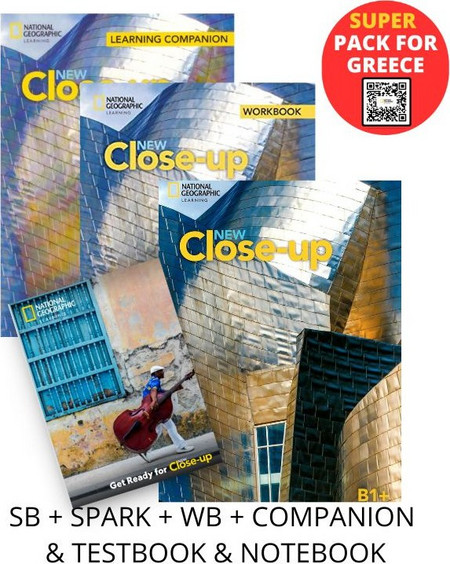NEW CLOSE-UP B1+ SUPER PACK FOR GREECE (SB + SPARK + WB + COMPANION & TESTBOOK & NOTEBOOK)